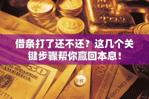 武汉借条打了还不还？这几个关键步骤帮你赢回本息！