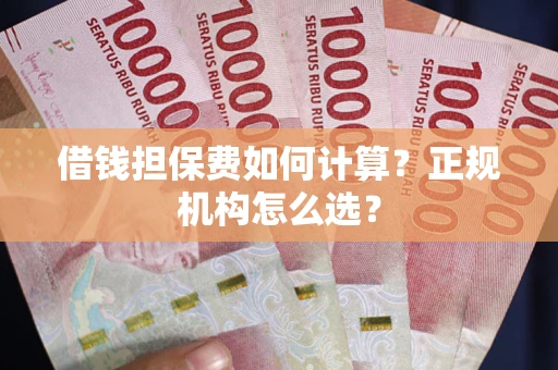 武汉借钱担保费如何计算？正规机构怎么选？