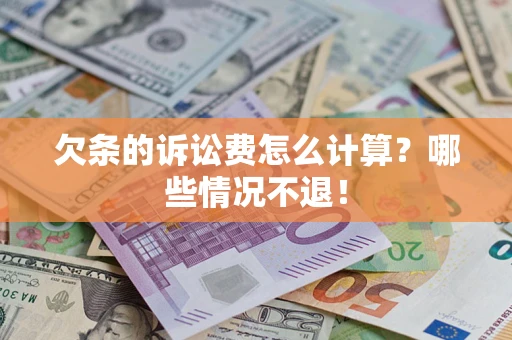 武汉欠条的诉讼费怎么计算？哪些情况不退！