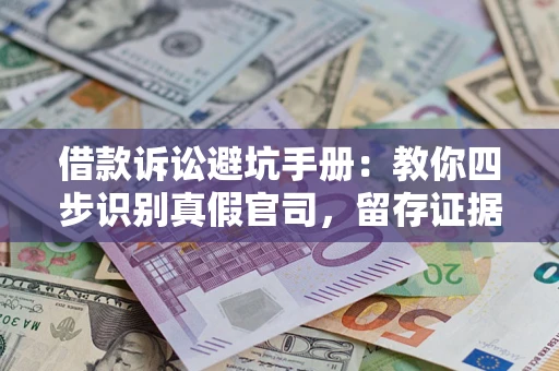 武汉借款诉讼避坑手册：教你四步识别真假官司，留存证据不踩雷