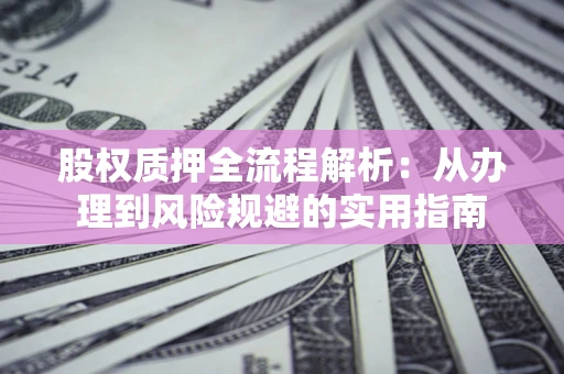 武汉股权质押全流程解析：从办理到风险规避的实用指南