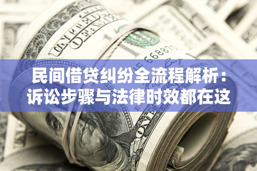 武汉民间借贷纠纷全流程解析：诉讼步骤与法律时效都在这儿了