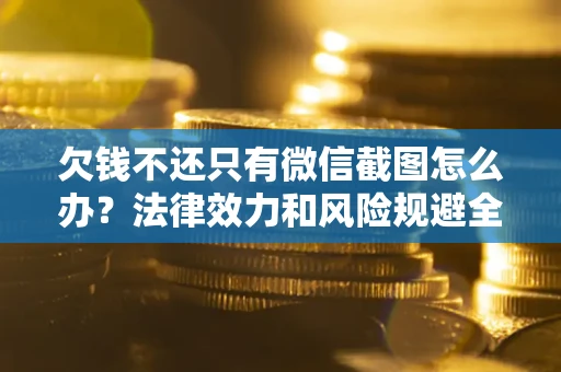 武汉欠钱不还只有微信截图怎么办？法律效力和风险规避全解析