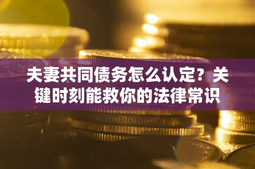 武汉夫妻共同债务怎么认定？关键时刻能救你的法律常识