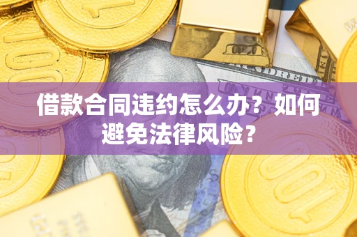 武汉借款合同违约怎么办？如何避免法律风险？