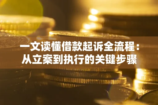武汉一文读懂借款起诉全流程：从立案到执行的关键步骤