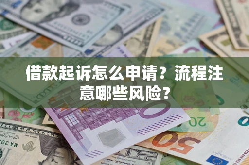 武汉借款起诉怎么申请？流程注意哪些风险？