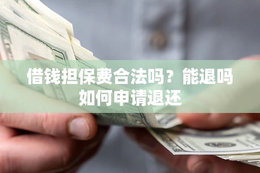 武汉借钱担保费合法吗？能退吗如何申请退还