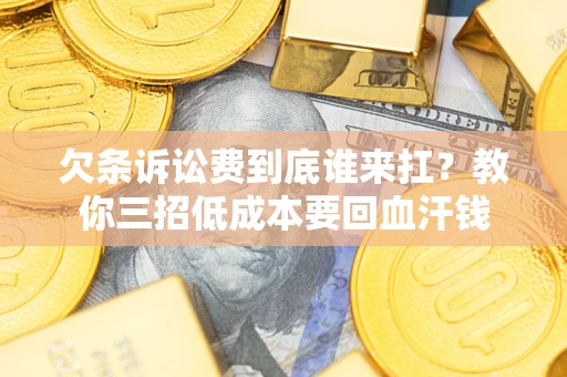武汉欠条诉讼费到底谁来扛？教你三招低成本要回血汗钱